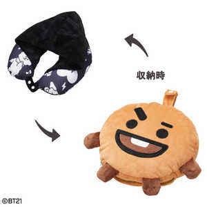 丸眞 BT21 ネックピロー＿SHOOKY フード付ネックピロー 