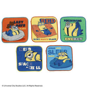 丸眞 ミニタオル5枚組ミニオン スリープチーム 4805056000_ミニ5P