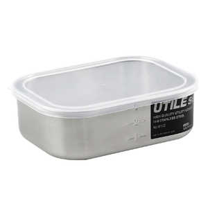アイザワ 保存容器 750ml UTILE 目盛付角長容器浅型 M 6102