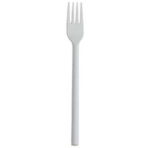アイザワ 円 黄銅洋食器 デザートフォーク ホワイト 1481W2