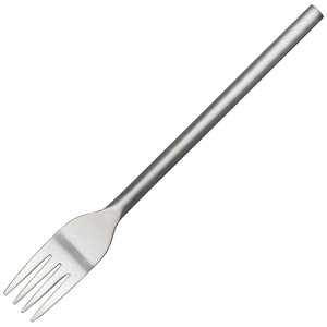 アイザワ 円 黄銅洋食器 デザートフォーク 銀仕上 14812