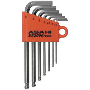 旭金属工業 メッキボールポイントショート六角棒レンチセット7本組 AZS0710 旭金属工業 メッキボールポイントショート六角棒レンチセット7本組 AZS0710