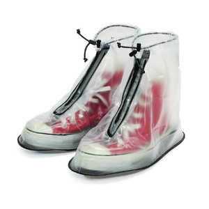 ALLDAYALLDRY A/D2 シューズレインカバー (M) 23-25cm CL×BK クリアxブラック AD2-SHORT-M-CLxBK ALLDAYALLDRY A/D2 シューズレインカバー (M) 23-25cm CL×BK クリアxブラック AD2-SHORT-M-CLxBK