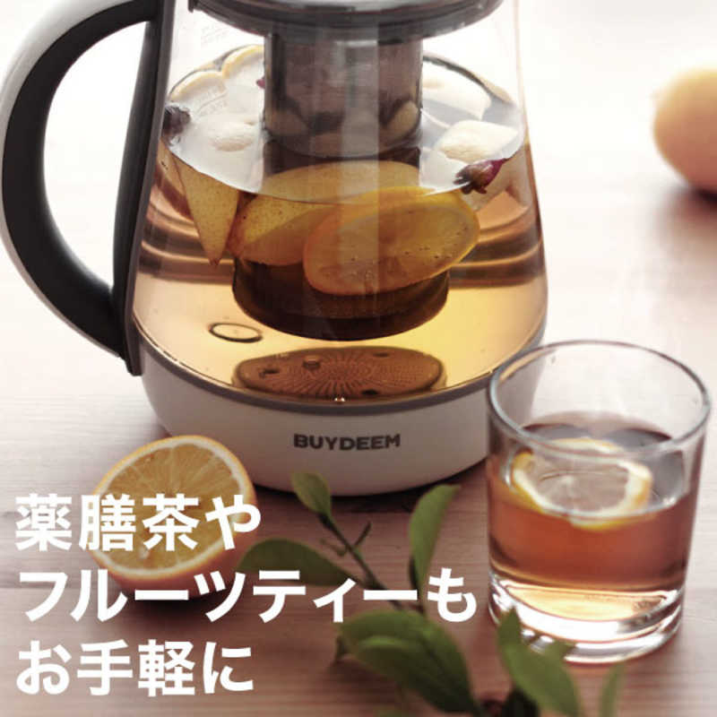 BUYDEEM BUYDEEM 薬膳マルチポット 1.5L 健康家電 ガラス BUYDEEM(バイディーム) ホワイト 95102 95102