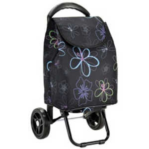 HIRANO 黒花柄 バレンチノヴィスカーニ/保冷ショッピングカート 黒花柄 15161-15 HIRANO 黒花柄 バレンチノヴィスカーニ/保冷ショッピングカート 黒花柄 15161-15