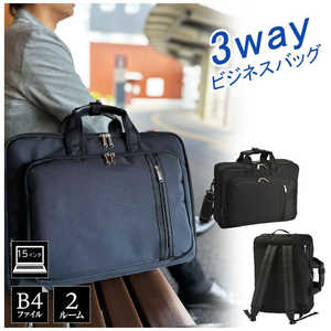平野 BLAZER CLUB【ブレザークラブ】 ビジカジ 3WAY ビジネスバッグ ブラック 26703 平野 BLAZER CLUB【ブレザークラブ】 ビジカジ 3WAY ビジネスバッグ ブラック 26703