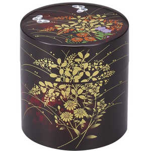 まえじゅう漆器 茶筒 みやび野 2L116