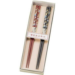 まえじゅう漆器 木製 夫婦箸 吉祥鶴 1J620 まえじゅう漆器 木製 夫婦箸 吉祥鶴 1J620