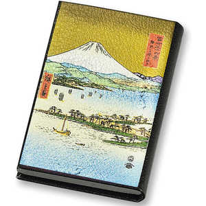 まえじゅう漆器 カードケース 三保の松原と富士山 3V348