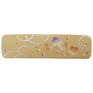 まえじゅう漆器 漆芸バレッタ長角(小) かりん(I) まえじゅう漆器 漆芸バレッタ長角(小) かりん(I)