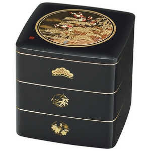 まえじゅう漆器 松竹梅 6.0都三段重(B) 7R615 まえじゅう漆器 松竹梅 6.0都三段重(B) 7R615
