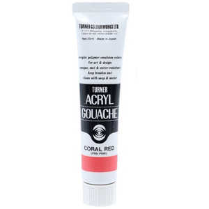 ターナー色彩 普通色 20ml アクリルガッシュ コーラルレッド AG020026 ターナー色彩 普通色 20ml アクリルガッシュ コーラルレッド AG020026