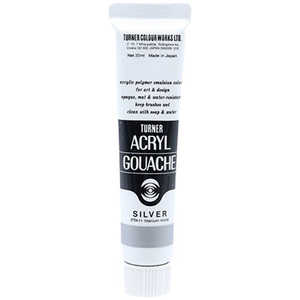 ターナー色彩 アクリルガッシュ 20ml メタリックシリーズ シルバー AG020072 ターナー色彩 アクリルガッシュ 20ml メタリックシリーズ シルバー AG020072