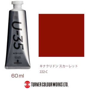 ターナー色彩 ヘビーボディ 60ml U-35 アクリリックス キナクリドンスカーレット UA060222 ターナー色彩 ヘビーボディ 60ml U-35 アクリリックス キナクリドンスカーレット UA060222