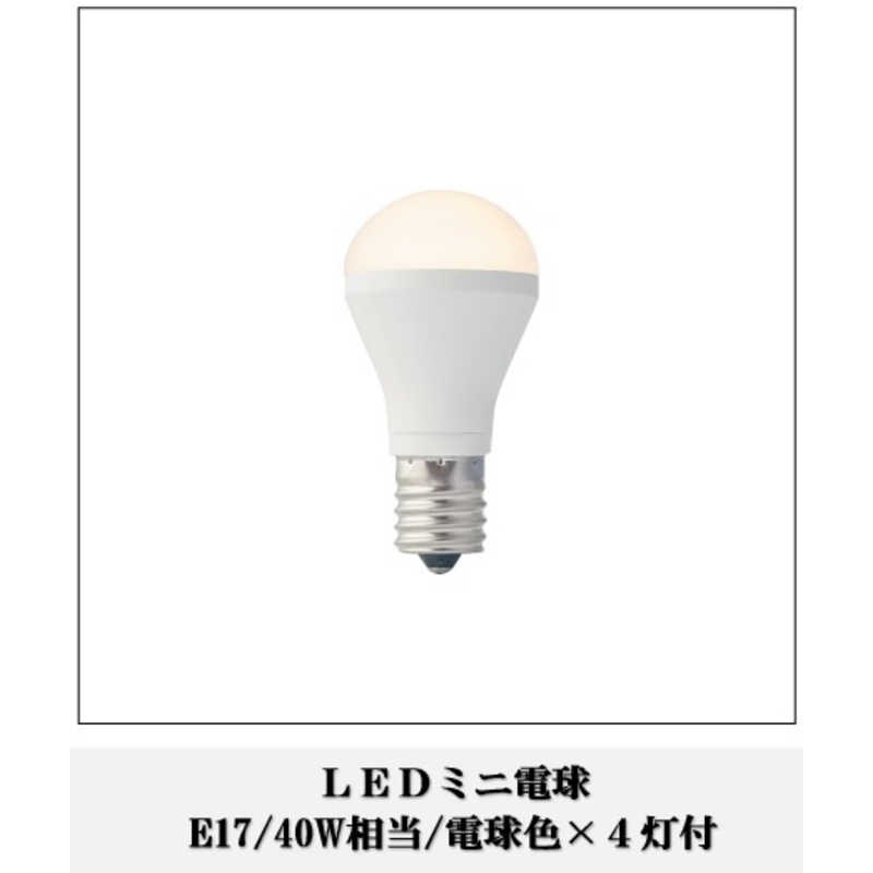 インターフォルム インターフォルム シーリングライト Ferdi(フェルディ) LED小型電球(E17/40W相当/電球色)×4灯付 6畳 /電球色  LT-4028 LT-4028