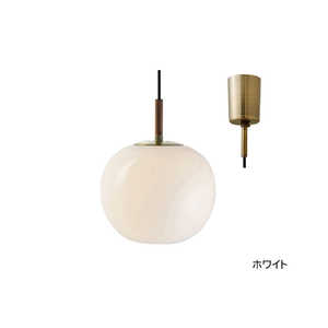 インターフォルム ペンダントライト Juholt (ユーホルト) ホワイト 一般球型LED電球(E26/60W相当/電球色)×1灯付［4.5畳 /電球色］ LT4246WH