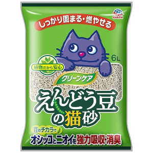 アースペット クリーンケア えんどう豆の猫砂 6L 