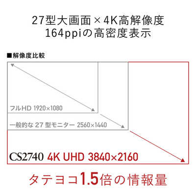 EIZO PCモニター ColorEdge ブラック [27型 /4K(3840×2160