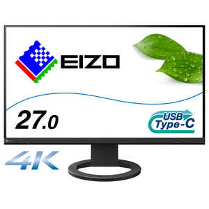 EIZO tfBXvC FlexScan iUSB Type-CΉ m[gPCd ڌyj m27^ / 4K(3840×2160) / Chn ubN EV2740S-BK