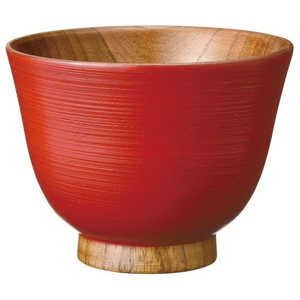 阿瀬真三商店 かゆ椀 千筋 朱 B2712