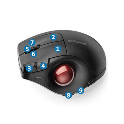 Kensington - Kensington ワイヤレストラックボール K75370JP ケンジントン ワイヤレストラックボール Pro Fit Ergo Vertical