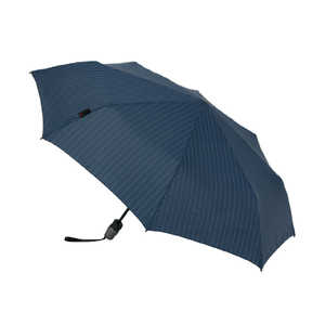 インテック T.220 Pinstripe Navy 折り畳み傘 自動開閉 Knirps(クニルプス) ［雨傘 /メンズ /53cm］ KNT220-4200