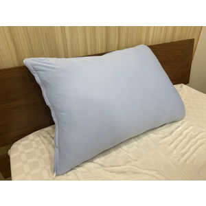 大宗 冷感&杢ニット リバーシブル枕カバー ブルー (43×63cm) 