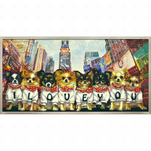 ユーパワー アート額 オイル ペイント アート「アイ ラブ ユー」 OP22025 ユーパワー アート額 オイル ペイント アート「アイ ラブ ユー」 OP22025
