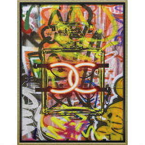 ユーパワー アート額 オマージュ キャンバスアート「グラフィティ パフューム1(Lサイズ)」 BC18015 ユーパワー アート額 オマージュ キャンバスアート「グラフィティ パフューム1(Lサイズ)」 BC18015