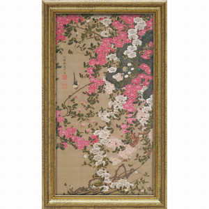 ユーパワー アート額 伊藤 若冲「薔薇小禽図」 JI07506 ユーパワー アート額 伊藤 若冲「薔薇小禽図」 JI07506