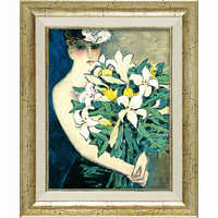 ユーパワー アート額 カシニョール「ローズポンポン」 CA05037 の通販