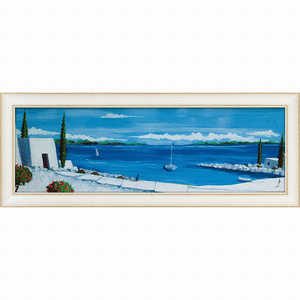 ユーパワー アート額 ジュリア ホーキンス「エーゲ海の夏1」 JH15001 ユーパワー アート額 ジュリア ホーキンス「エーゲ海の夏1」 JH15001
