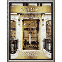 オマージュアート　D0005 ブランドオマージュアート 30x20cm Gucci Giraffe グッチ GUCCI