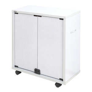 充英アート 同人誌専用 押入れワゴン 片面収納 奥行27cm JAJAN ホワイトグレー DSW-T6027W