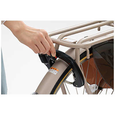 電動アシスト自転車 マットインディゴ ブラウンハンドル