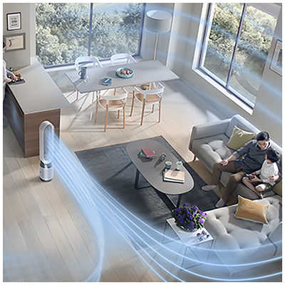 Dyson 空気清浄機 ホワイト/グレー Dyson 空気清浄機 扇風機 Dyson最上位モデル ダイソン Purifier