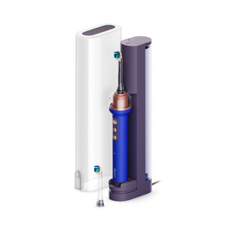 ダイソン　dyson ダイソン　dyson Dyson CameraJet(ダイソン カメラジェット)フロッサー付き電動歯ブラシ ［音波振動式］ セラミックウルトラブルー OC01UBL OC01UBL