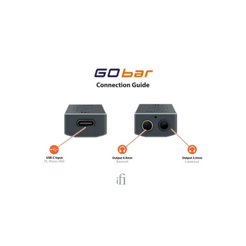 IFIAUDIO IFIAUDIO スティック型USB-DACアンプ [ハイレゾ対応 /DAC機能対応] GOBAR GOBAR