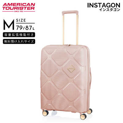 アメリカンツーリスター　拡張機能付きキャリー 無料預入 ( Mサイズ ) INSTAGON ( インスタゴン ) ［ TSAロック搭載 ］ ピーチブロッサム　HJ4＊70016 アメリカンツーリスター 拡張機能付きキャリー 無料預入 ( Mサイズ