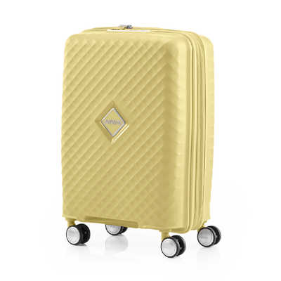 アメリカンツーリスター　拡張機能付スーツケース 機内持込 Sサイズ 1〜3泊にオススメ SQUASEM ( スクアセム ) ［TSAロック搭載］ パステルイエロー　QJ2＊66005 アメリカンツーリスター 拡張機能付スーツケース 機内持込 Sサイズ 1