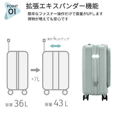 アメリカンツーリスター ストッパー付スーツケース PCポケット 14