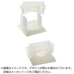 ABB TY-Rap 結束バンド用ラチェットクランプベース(ねじ/接着剤固定タイプ) 標準(ナチュラル色)(大袋)タイ幅最大15mm1000個入り TC350 ABB TY-Rap 結束バンド用ラチェットクランプベース(ねじ/接着剤固定タイプ) 標準(ナチュラル色)(大袋)タイ幅最大15mm1000個入り TC350