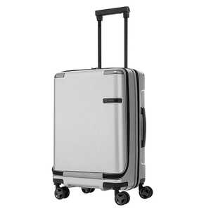 サムソナイト スーツケース Evoa（エヴォア） ブラッシュトシルバー [TSAロック搭載 /33L /1泊～2泊] DC0-07002