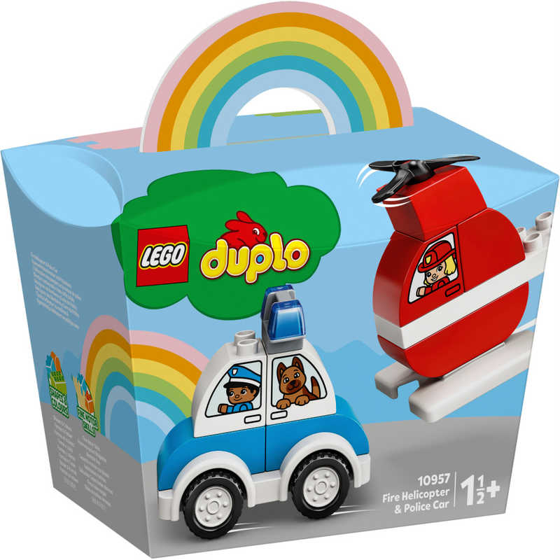 レゴジャパン レゴジャパン 【アウトレット】LEGO（レゴ） 10957 デュプロ はじめてのデュプロ 消防ヘリコプターとパトカー  