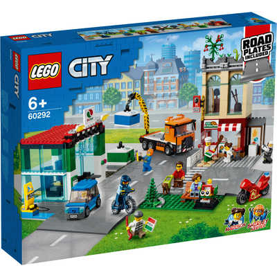 レゴシティ　タウンセンター　60292　ポリスカー　60312セット　中古品 レゴジャパン LEGO（レゴ） 60292 シティ レゴシティのタウン