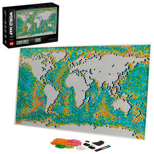 ＜コジマ＞ レゴジャパン LEGO（レゴ） 31203 レゴアート ワールドマップ アート2108 31203ワールドマップ画像
