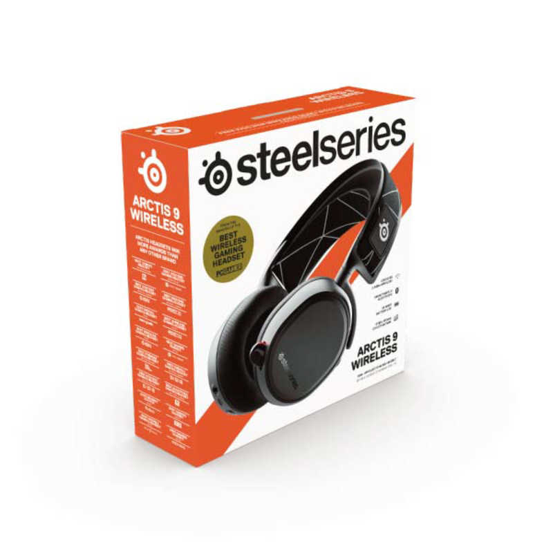 STEELSERIES STEELSERIES ゲーミングヘッドセット Arctis 9 Wireless [ワイヤレス（Bluetooth＋USB） /両耳 /ヘッドバンドタイプ] 61484 61484