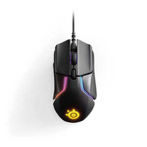 ＜コジマ＞ STEELSERIES SteelSeries スティールシリーズ 有線光学式ゲーミングマウス (USB 2m・Win/Mac・7ボタン) 62446