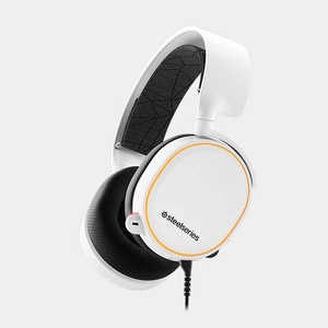 STEELSERIES ゲーミングヘッドセット Arctis 5 (2019 Edition) ホワイト [φ3.5mmミニプラグ＋USB /両耳 /ヘッドバンドタイプ] 61507