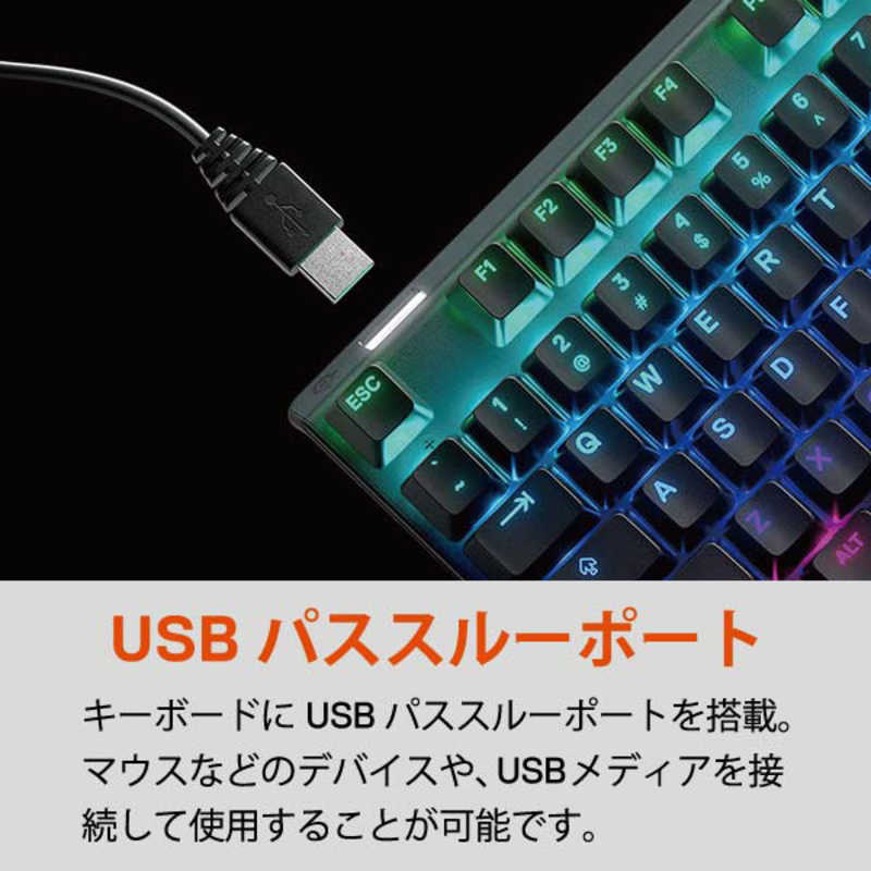 STEELSERIES STEELSERIES ゲーミングキーボード Apex 7 Blue Switch JP 日本語108キー [有線 /USB] 64772 64772